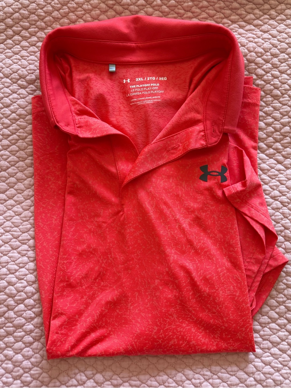 Under Armour Bright Red Golf Polo 2XL